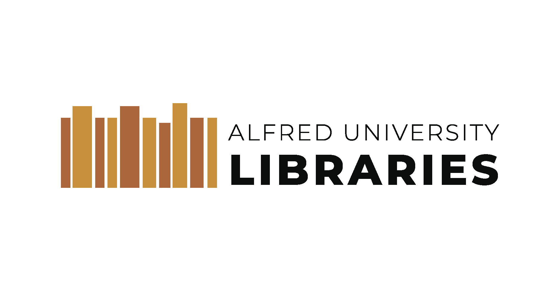 ALfred University Libraries Logo (Bookish)