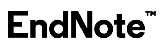 EndNote logo in black, bloack letters