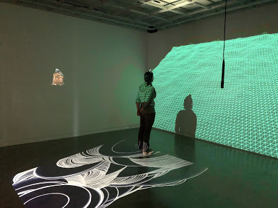 Interactive brain wave installation in the Immersive Gallery